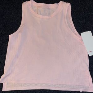 Train to be lululemon tank strawberry milkshake